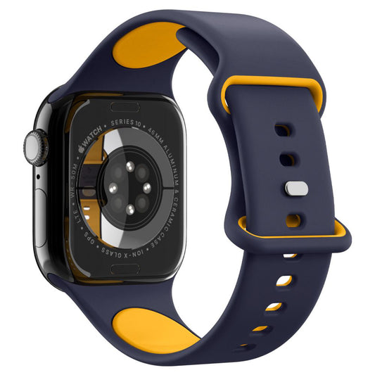 Spigen Nano Pop klockarmband för Apple Watch 49mm / 46mm / 45mm / 44mm / 42mm Series, Marinblå