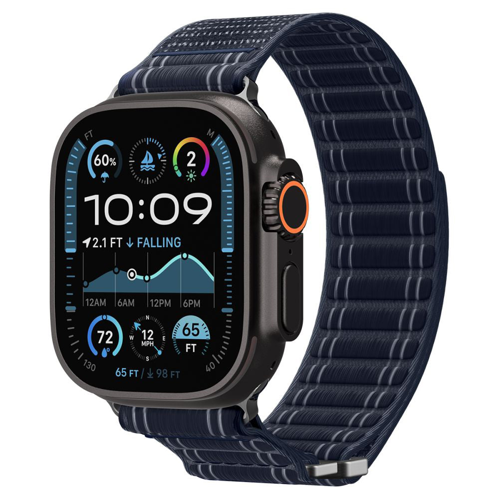 Spigen WBF0-band för Apple Watch 49mm / 46mm / 45mm / 44mm-serien, Marinblå AMP10143