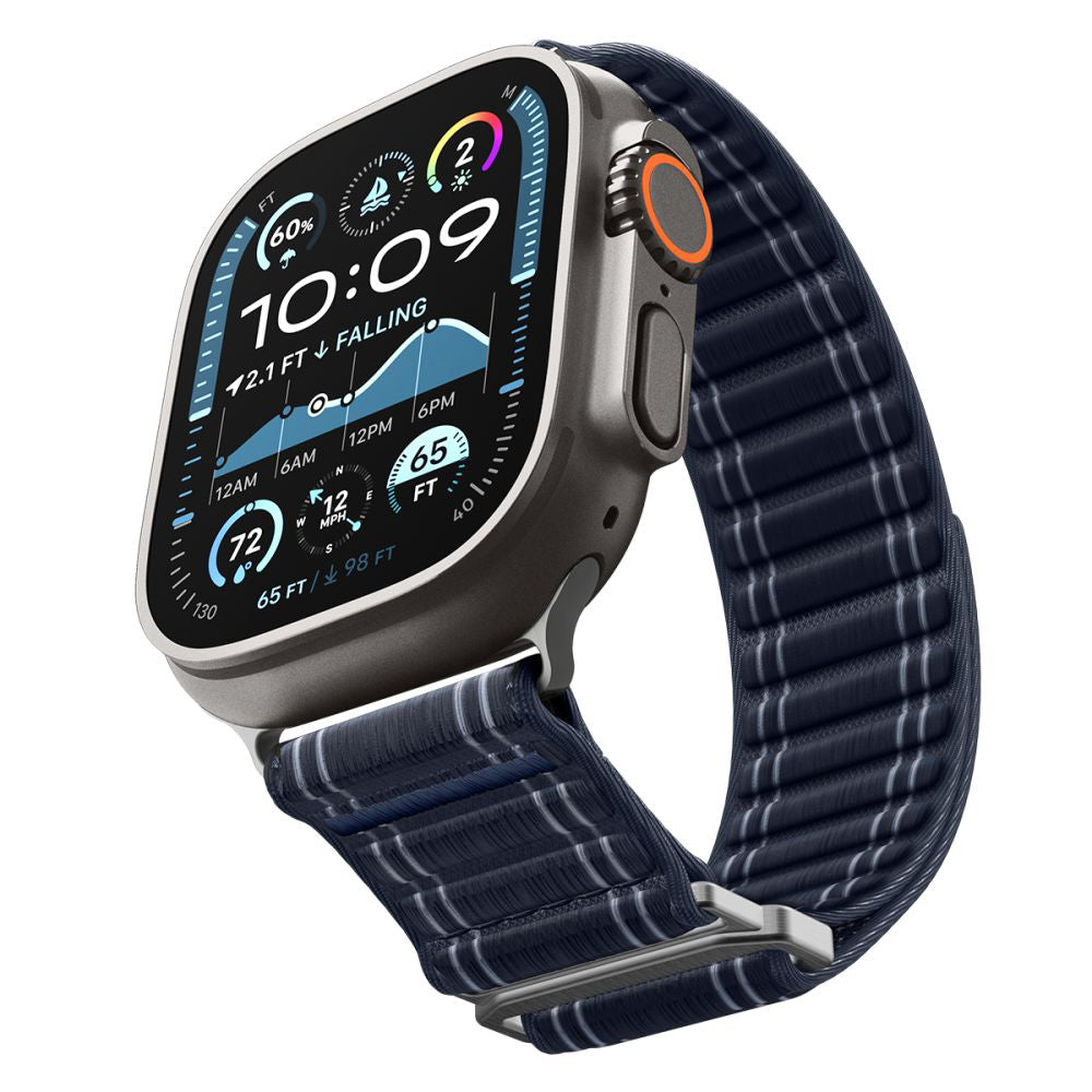 Spigen WBF0-band för Apple Watch 49mm / 46mm / 45mm / 44mm-serien, Marinblå AMP10143