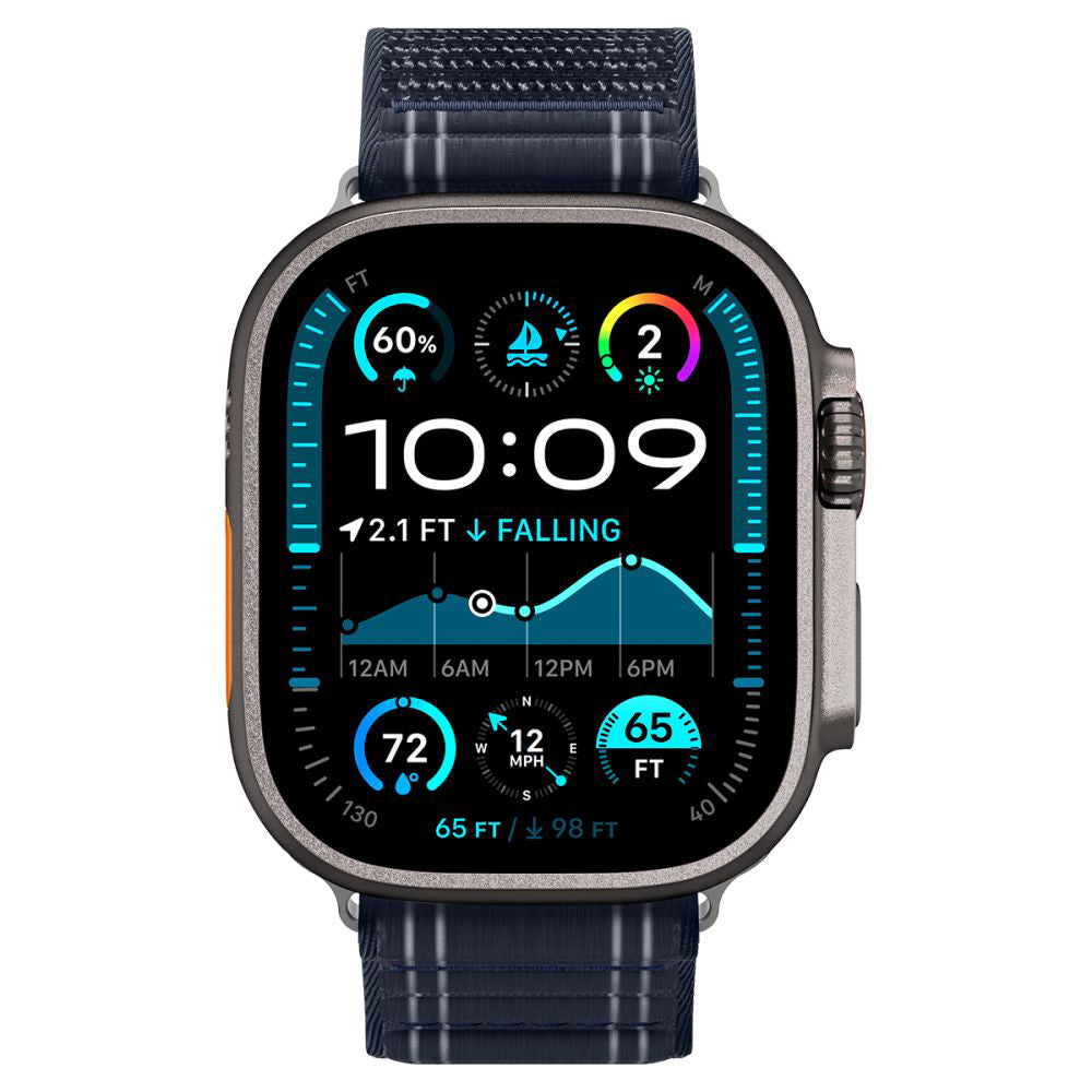 Spigen WBF0-band för Apple Watch 49mm / 46mm / 45mm / 44mm-serien, Marinblå AMP10143