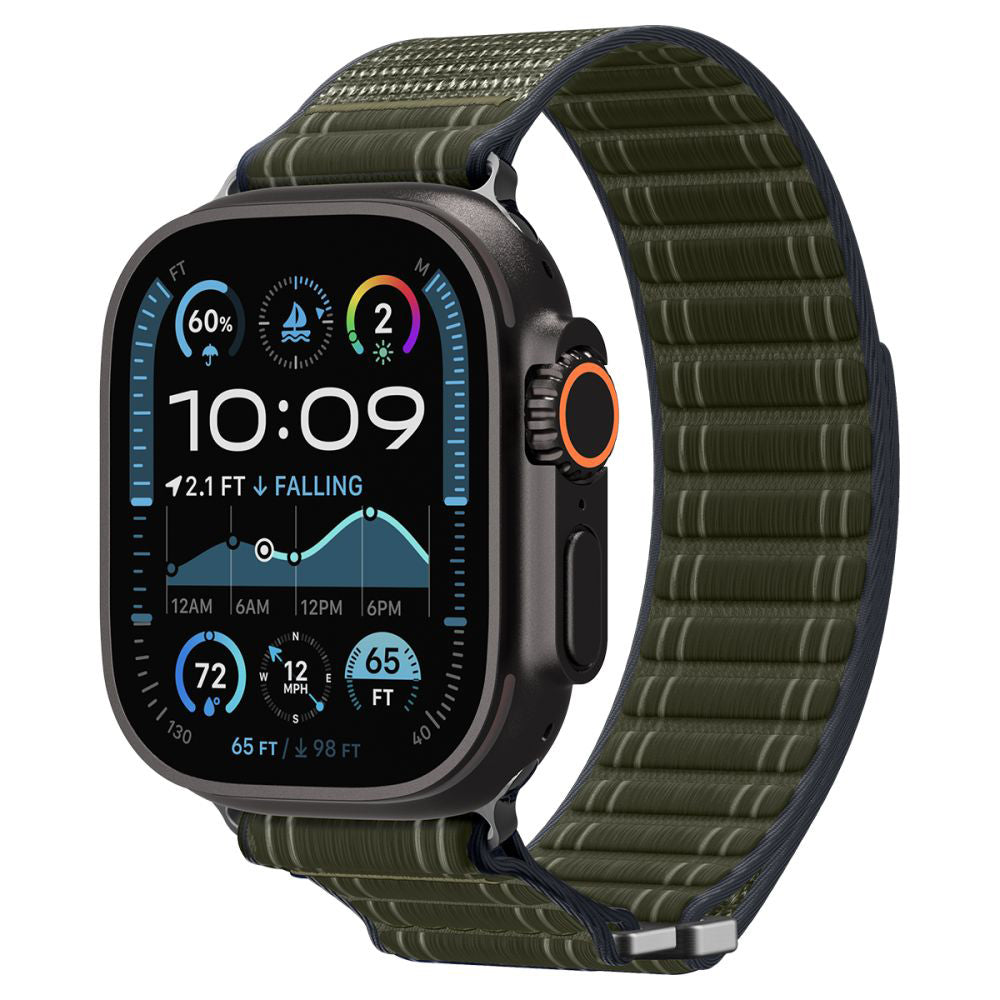 Spigen WBF0 rem för Apple Watch 49mm / 46mm / 45mm / 44mm Series, Grön AMP10142