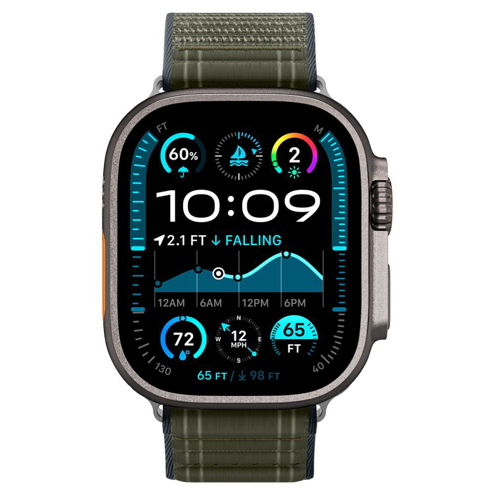 Spigen WBF0 rem för Apple Watch 49mm / 46mm / 45mm / 44mm Series, Grön AMP10142