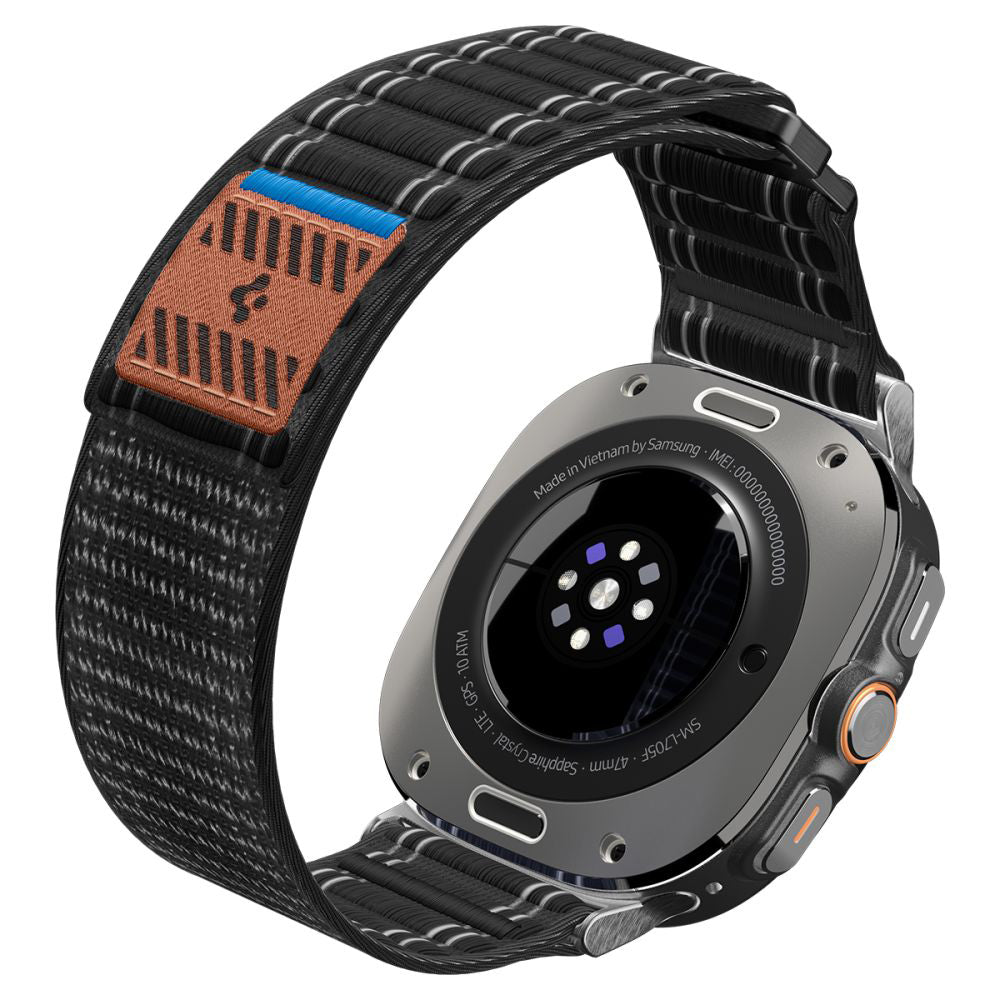 Spigen WBF0 rem för Samsung Galaxy Watch Ultra, Svart AMP10146