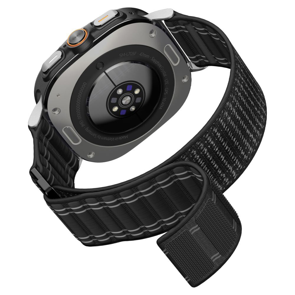 Spigen WBF0 rem för Samsung Galaxy Watch Ultra, Svart AMP10146
