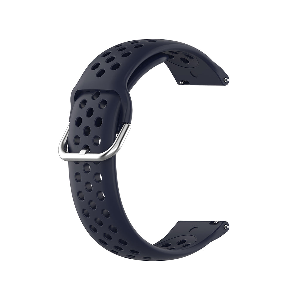 Techsuit W004 rem för Samsung Galaxy Watch / Huawei Watch Series, 20mm, Mörkblå