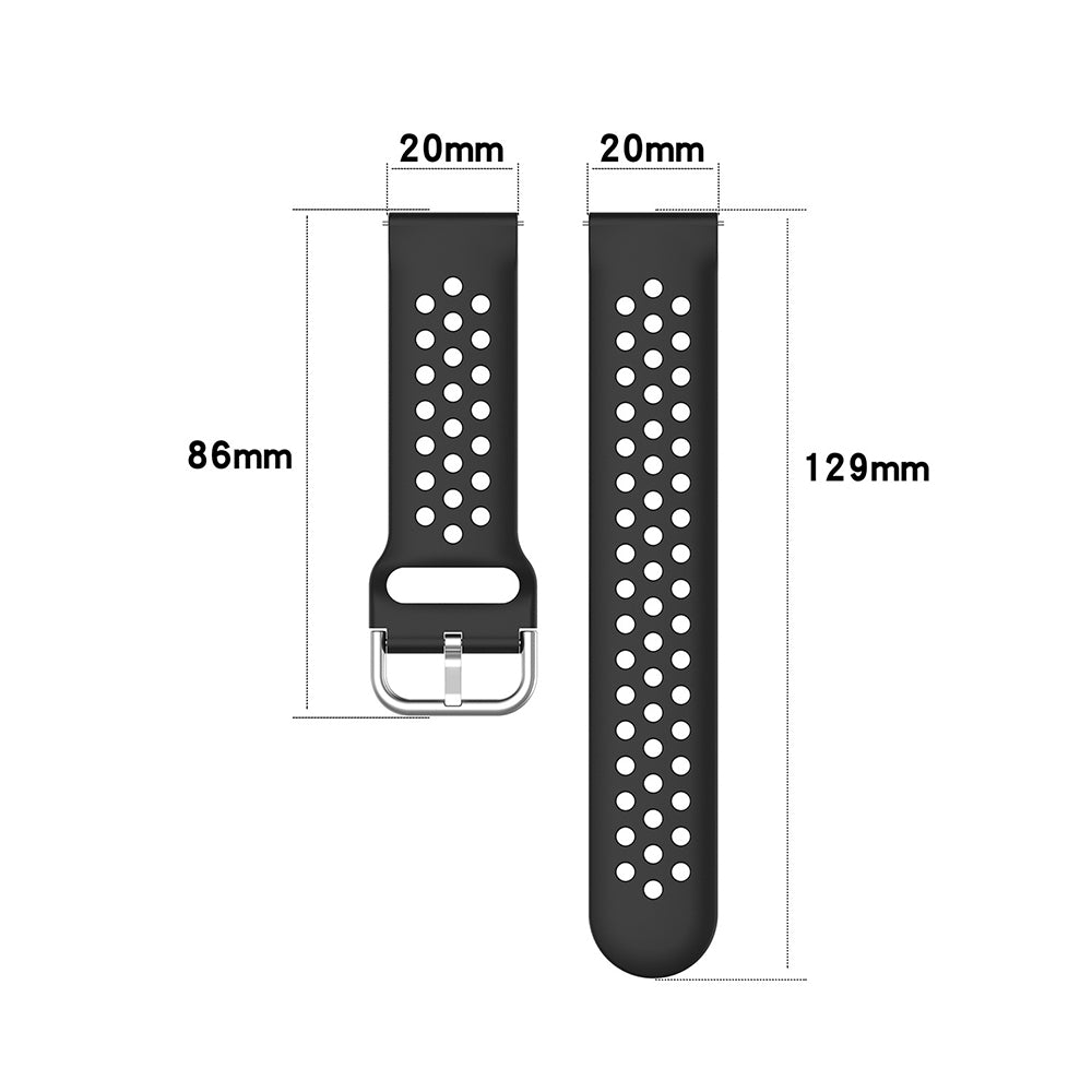 Techsuit W004 rem för Samsung Galaxy Watch / Huawei Watch Series, 20mm, Rosa