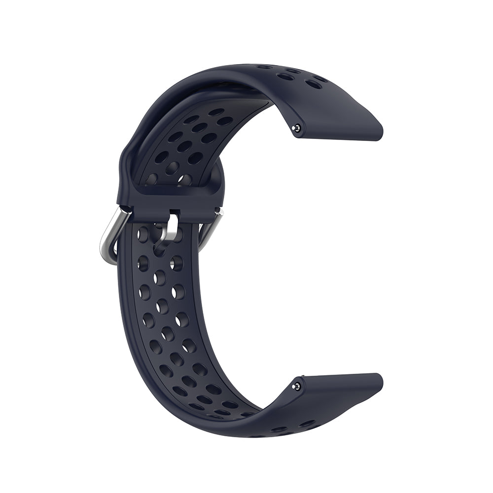 Techsuit W004 rem för Samsung Galaxy Watch / Huawei Watch Series, 22mm, Mörkblå