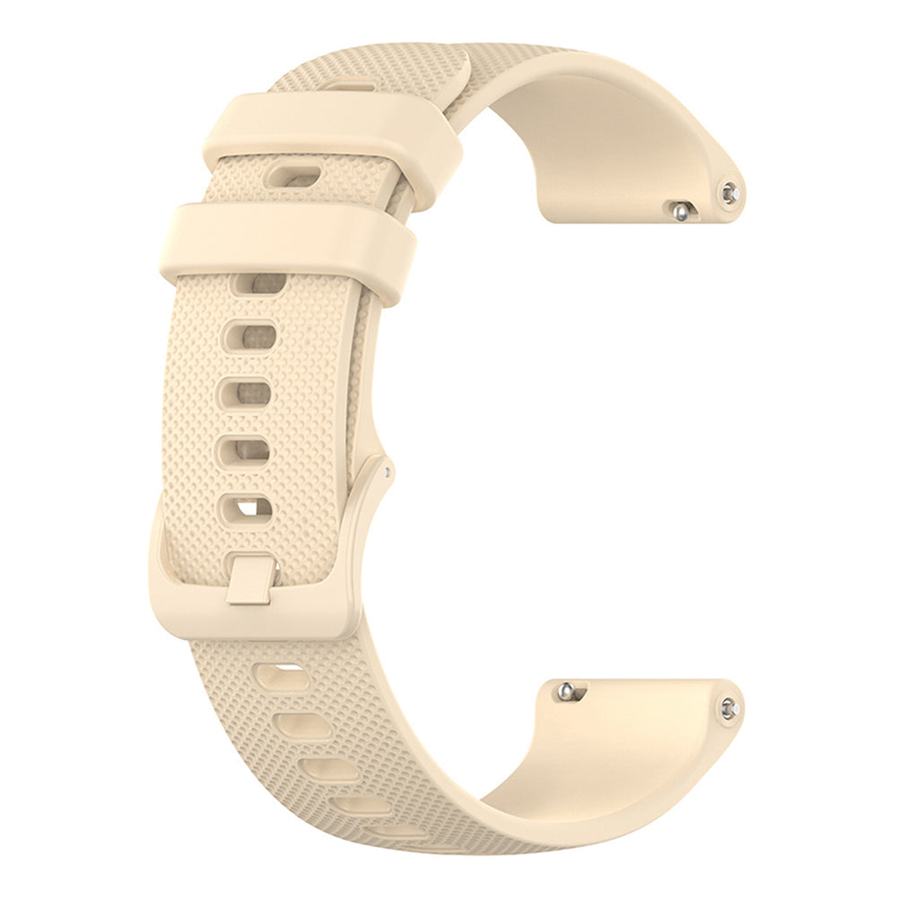 Techsuit W006 rem för Huawei Watch / Garmin Watch Series, 18mm, Kräm