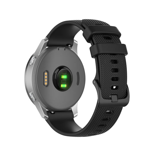 Techsuit W006 rem för Huawei Watch / Garmin Watch Series, 18mm, Svart