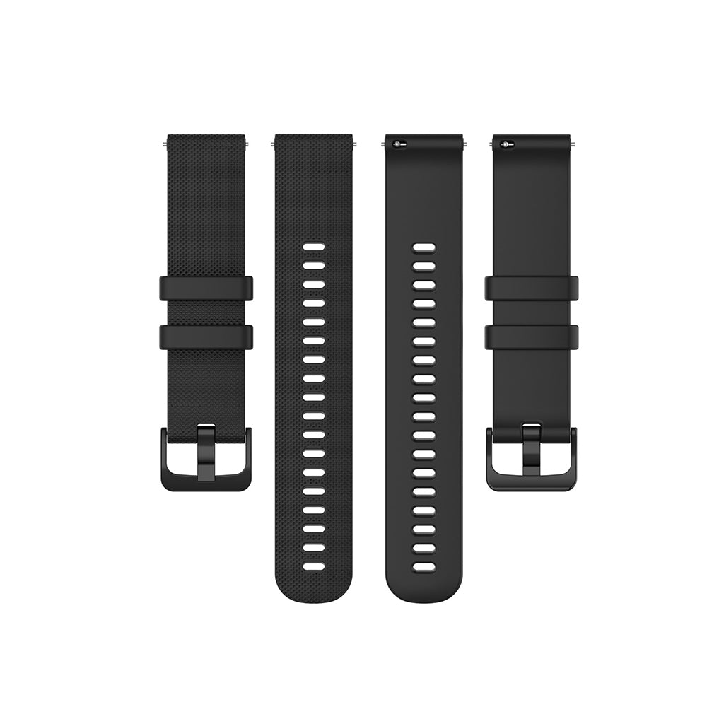 Techsuit W006 rem för Samsung Galaxy Watch / Huawei Watch Series, 22mm, Svart