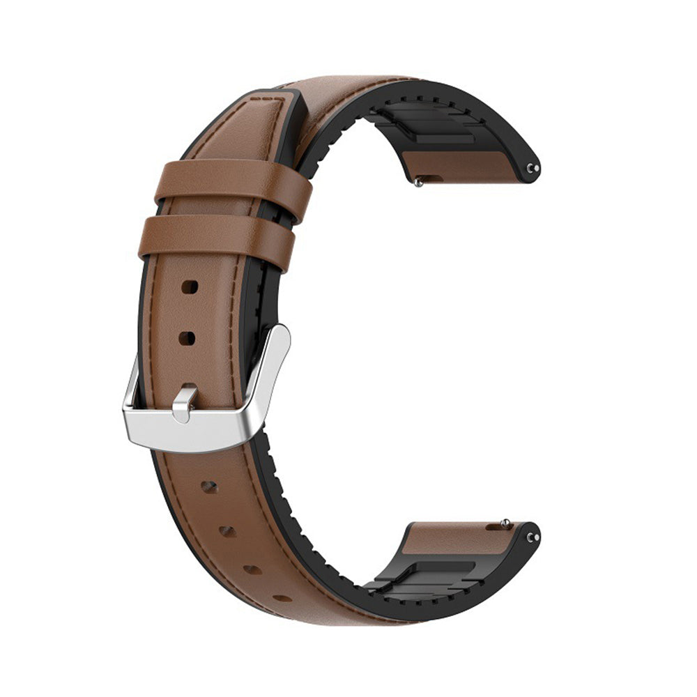 Techsuit W007 rem för Samsung Galaxy Watch / Huawei Watch Series, 20mm, Brun