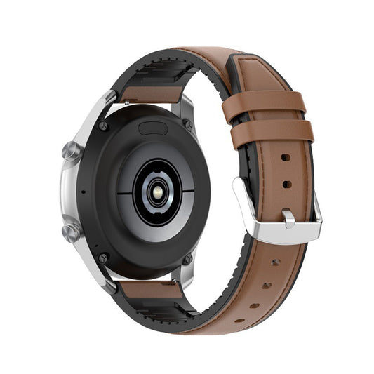 Techsuit W007 rem för Samsung Galaxy Watch / Huawei Watch Series, 20mm, Brun