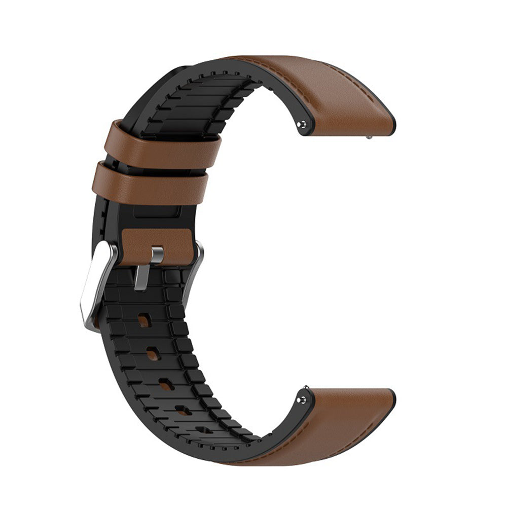 Techsuit W007 rem för Samsung Galaxy Watch / Huawei Watch Series, 20mm, Brun
