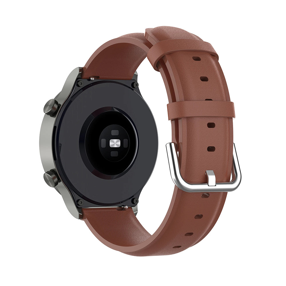 Techsuit W007PU rem för Huawei Watch / Xiaomi Watch Series, Brun