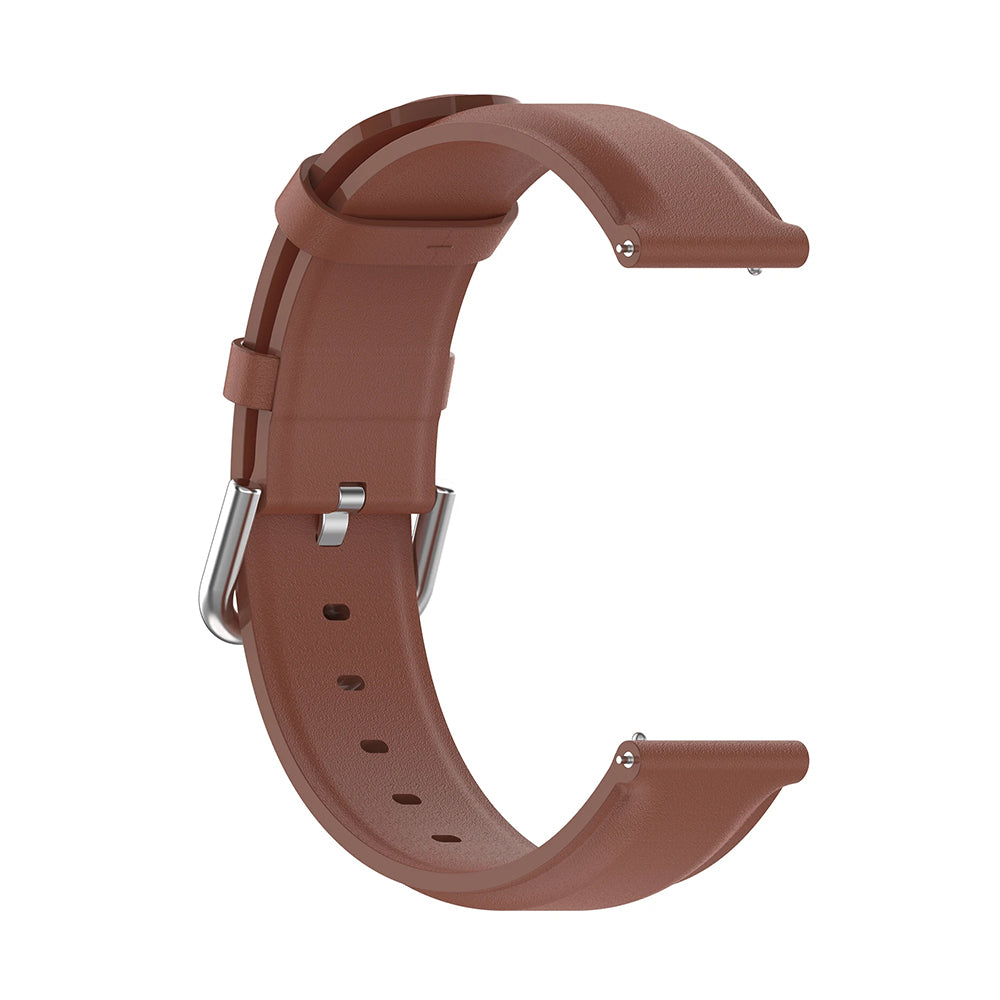 Techsuit W007PU rem för Huawei Watch / Xiaomi Watch Series, Brun