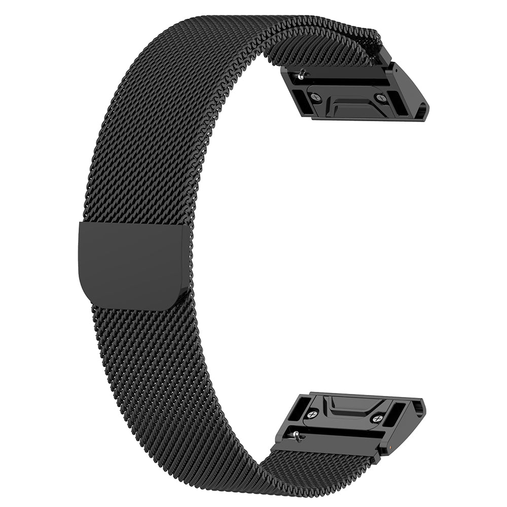 Techsuit W009 rem för Garmin Instinct / Approach / Fenix Watch Series, 20mm, Svart