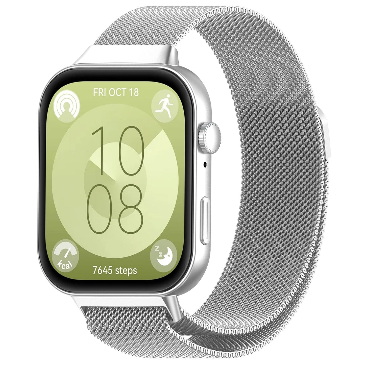 Techsuit W009 rem för Huawei Watch Fit 4 Pro / Fit 4 / Fit 3, Silver