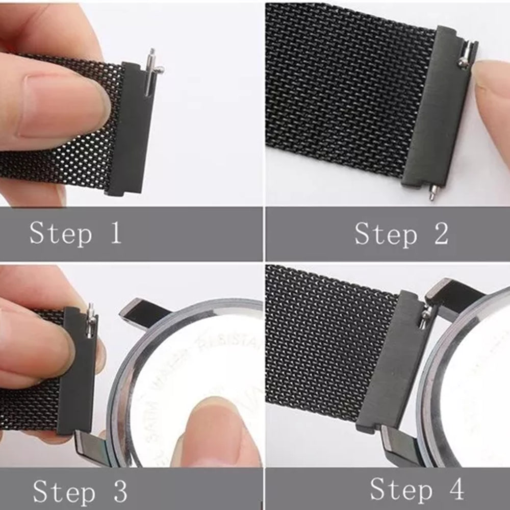 Techsuit W009 rem för Huawei Watch / Garmin Watch Series, 18mm, Blå