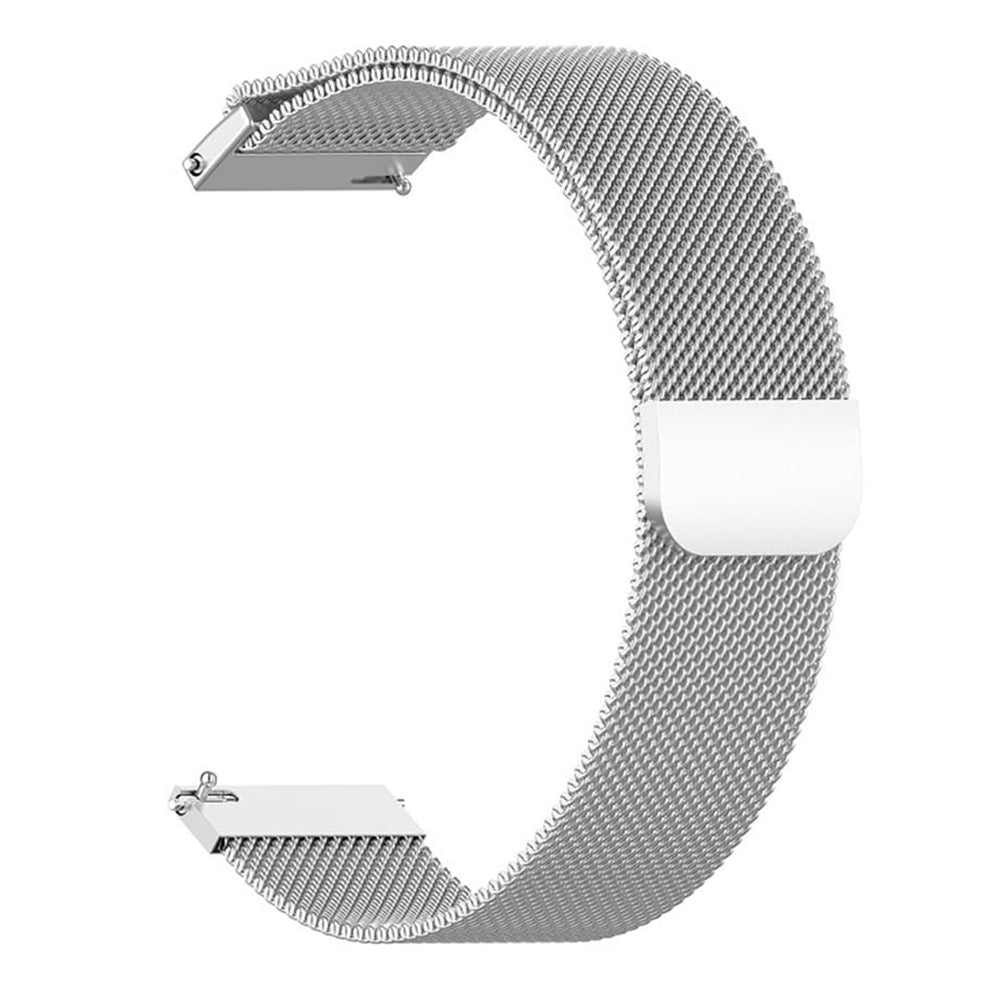 Techsuit W009 rem för Huawei Watch / Garmin Watch Series, 18mm, Silver