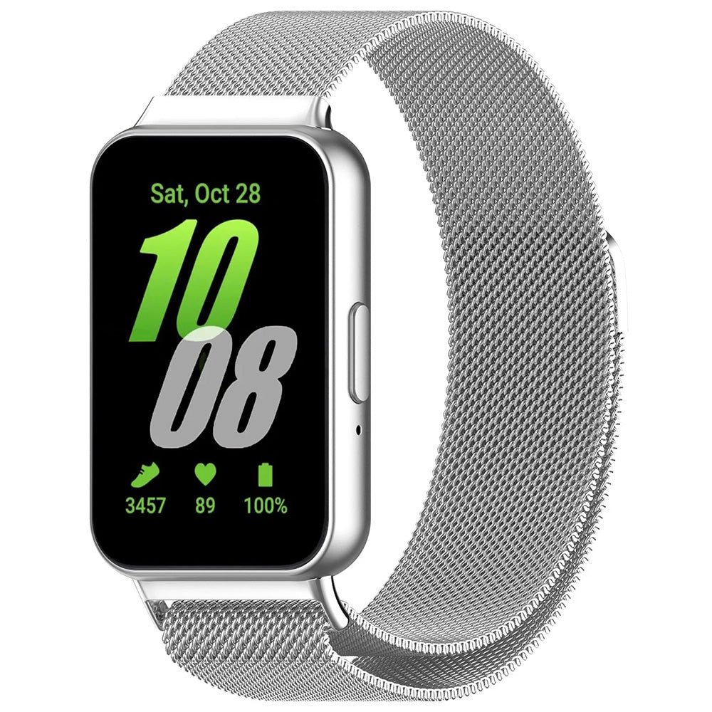 Techsuit W009-band för Samsung Galaxy Fit3 R39M, Silver