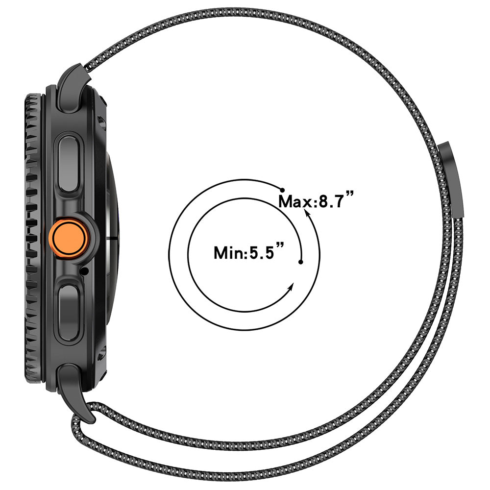 Techsuit W009 rem för Samsung Galaxy Watch 8 Classic / Watch8 44mm / Watch 8 40mm, Beige