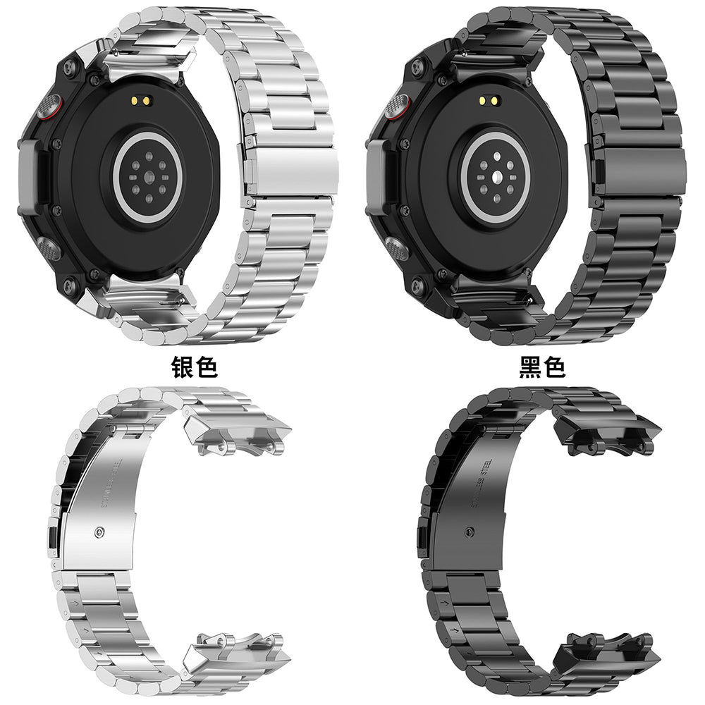 Techsuit W010 rem för Amazfit T-Rex 3, Silver