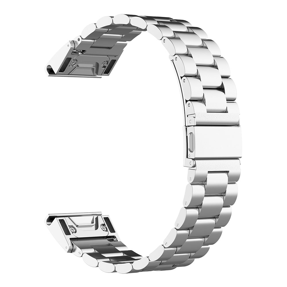 Techsuit W010 rem för Garmin Instinct / Approach / Fenix Watch Series, 20mm, Silver