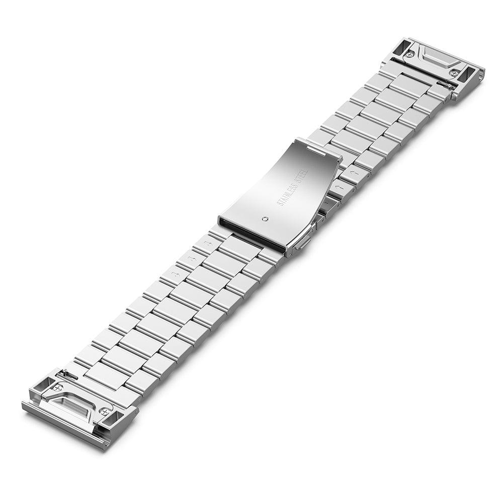 Techsuit W010 rem för Garmin Instinct / Approach / Fenix Watch Series, 20mm, Silver
