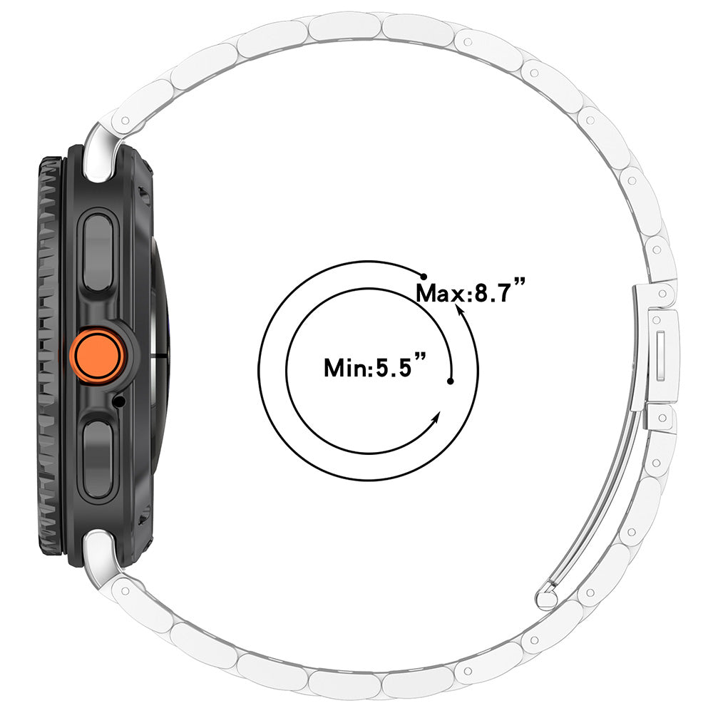 Techsuit W010 rem för Samsung Galaxy Watch8 / Watch8 Classic Series, Silver
