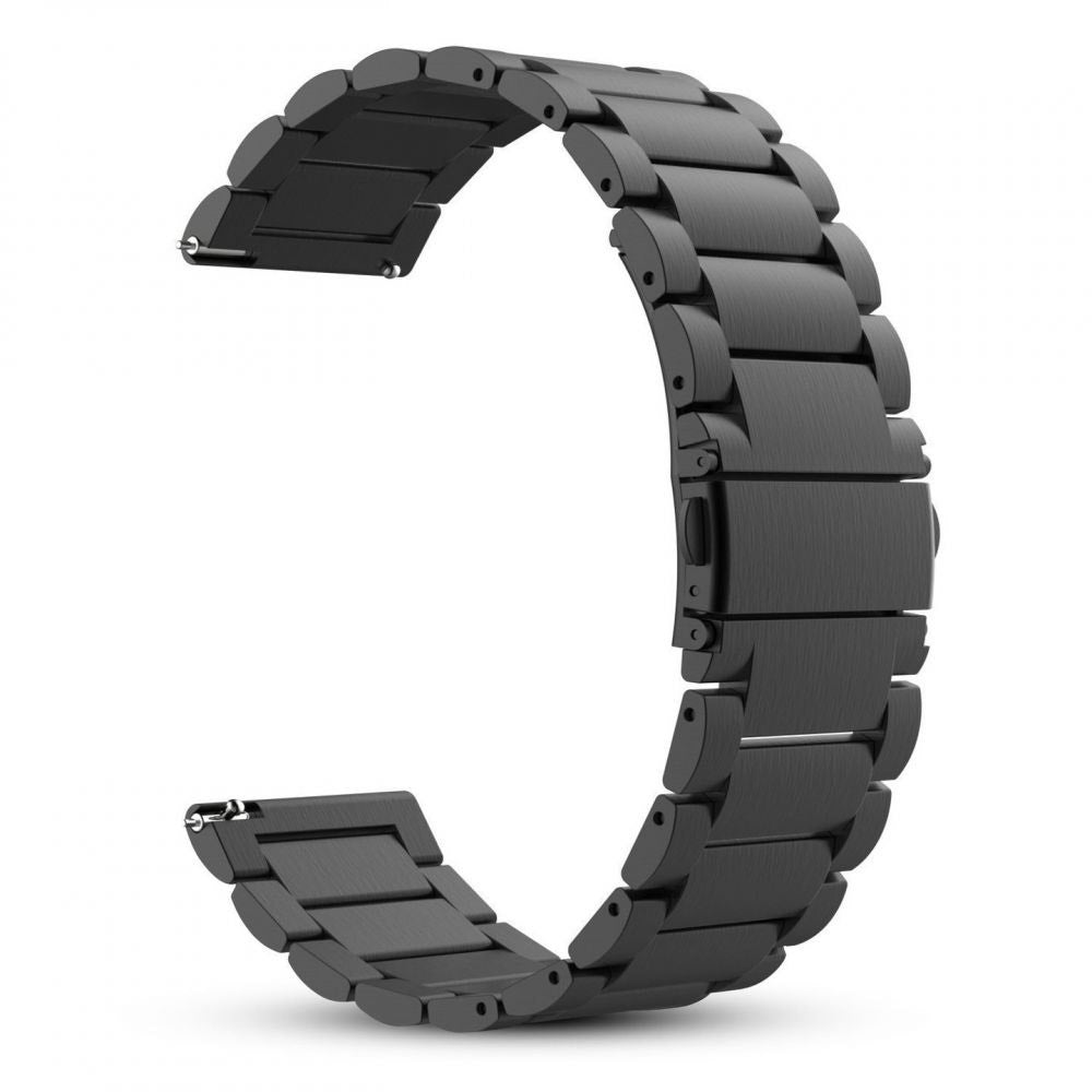 Techsuit W010 rem för Samsung Galaxy Watch / Huawei Watch Series, 20mm, Svart