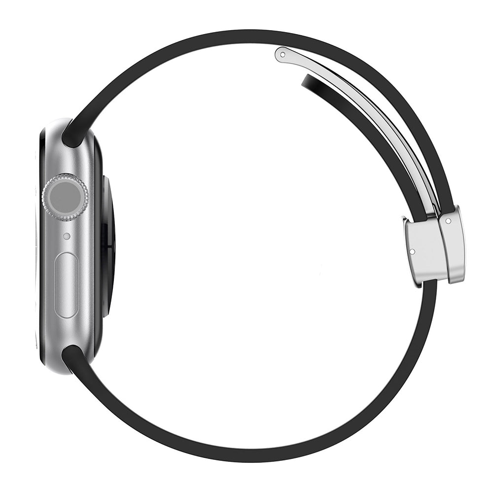 Techsuit W011 rem för Apple Watch 49mm / 46mm / 45mm / 44mm / 42mm serien, Svart