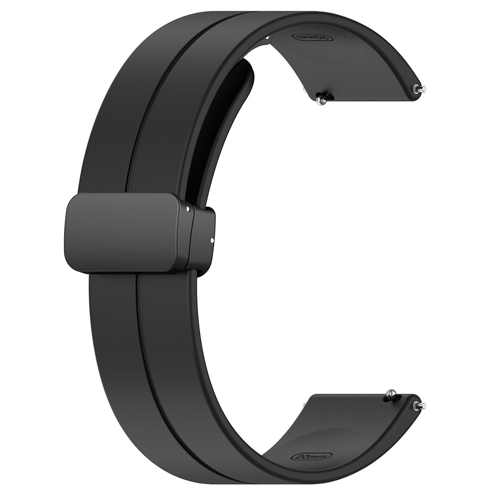 Techsuit W011 rem för Huawei Watch / Garmin Watch Series, 18mm, Svart