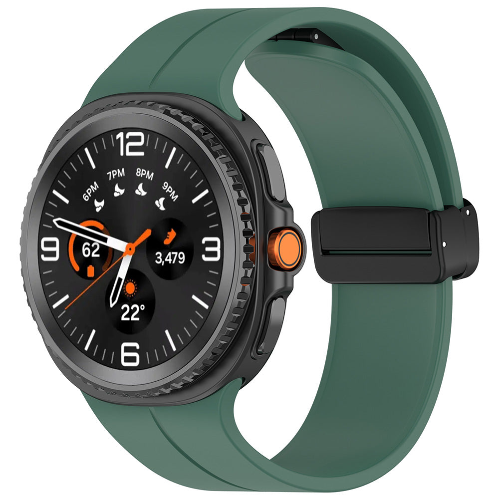 Techsuit W011 rem för Samsung Galaxy Watch8 / Watch8 Classic Series, Mörkgrön