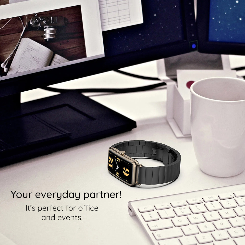 Techsuit W012 rem för Apple Watch 49mm / 46mm / 45mm / 44mm / 42mm Series, Silver