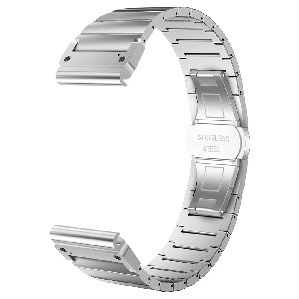 Techsuit W012 rem för Garmin Watch Fenix / Forerunner Series, 22mm, Silver