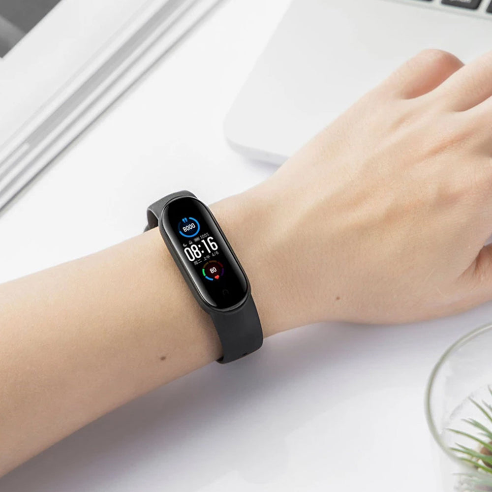 Techsuit W013 rem för Xiaomi Band / Amazfit Band Series, Svart