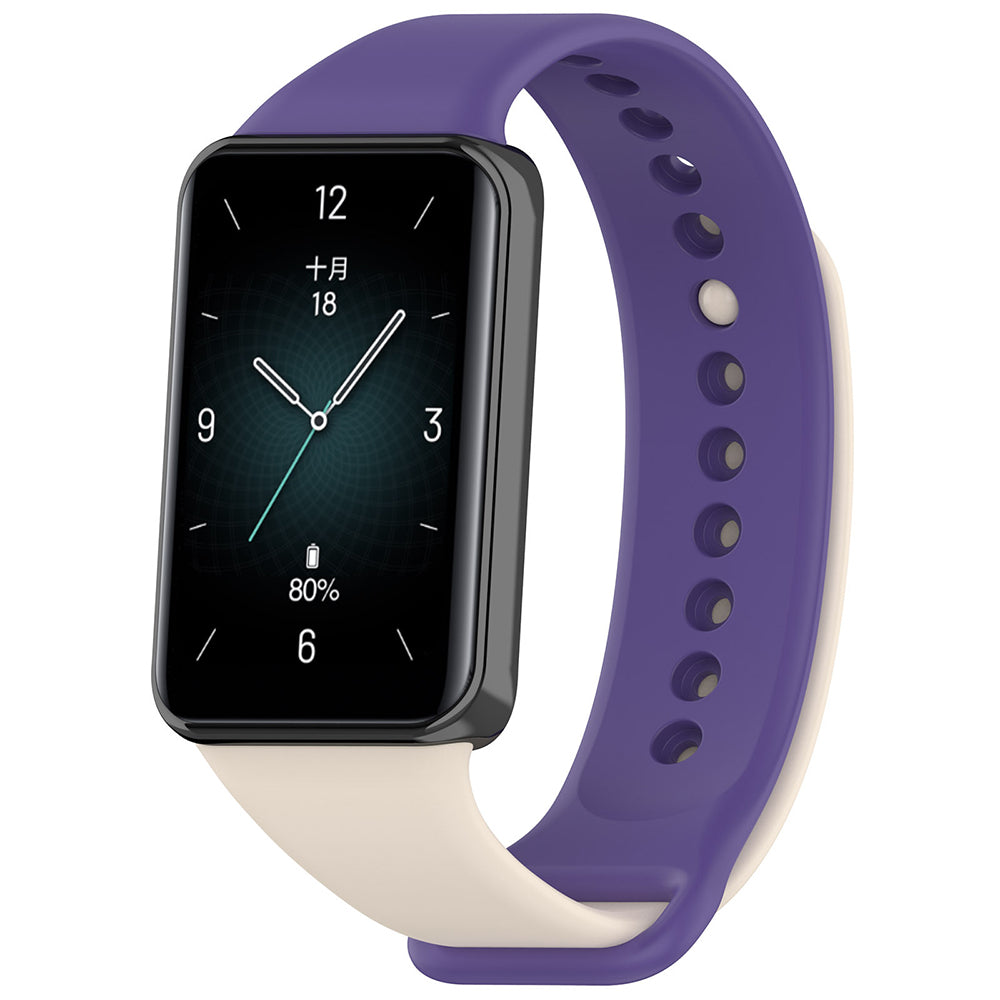 Techsuit W014 rem för Honor Band 9, Krämfärgad Lila