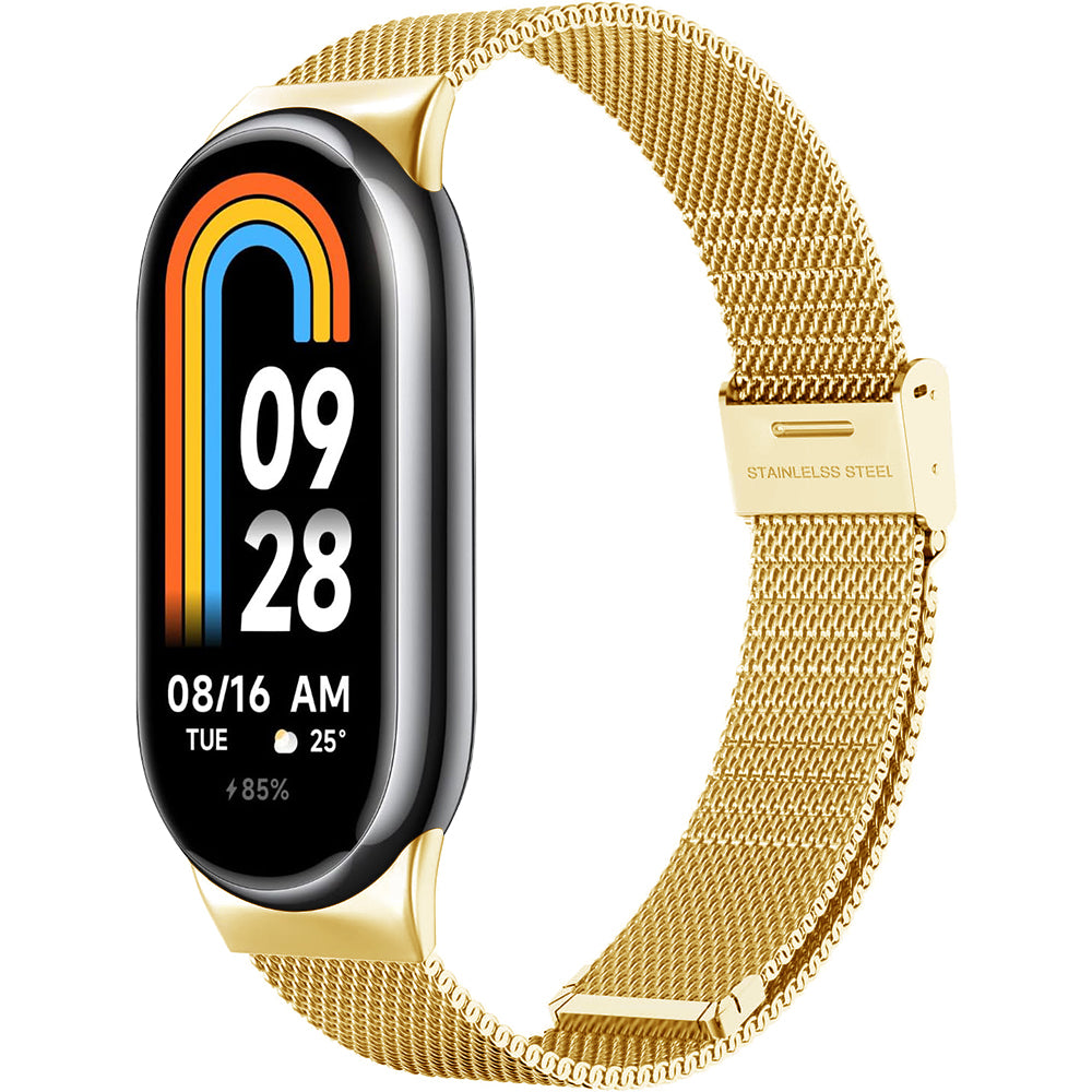 Techsuit W022 rem för Xiaomi Smart Band 9 / 8, 15mm, Guld