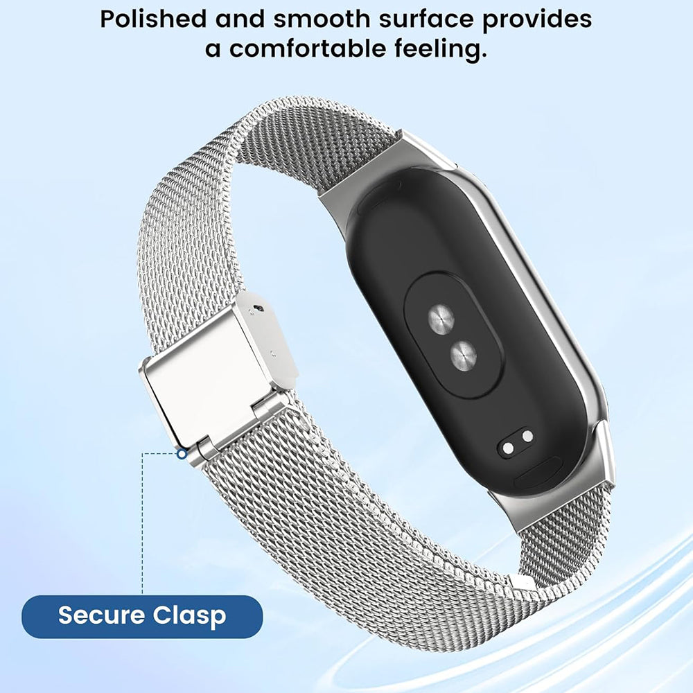 Techsuit W022 rem för Xiaomi Smart Band 9 / 8, 15mm, Guld