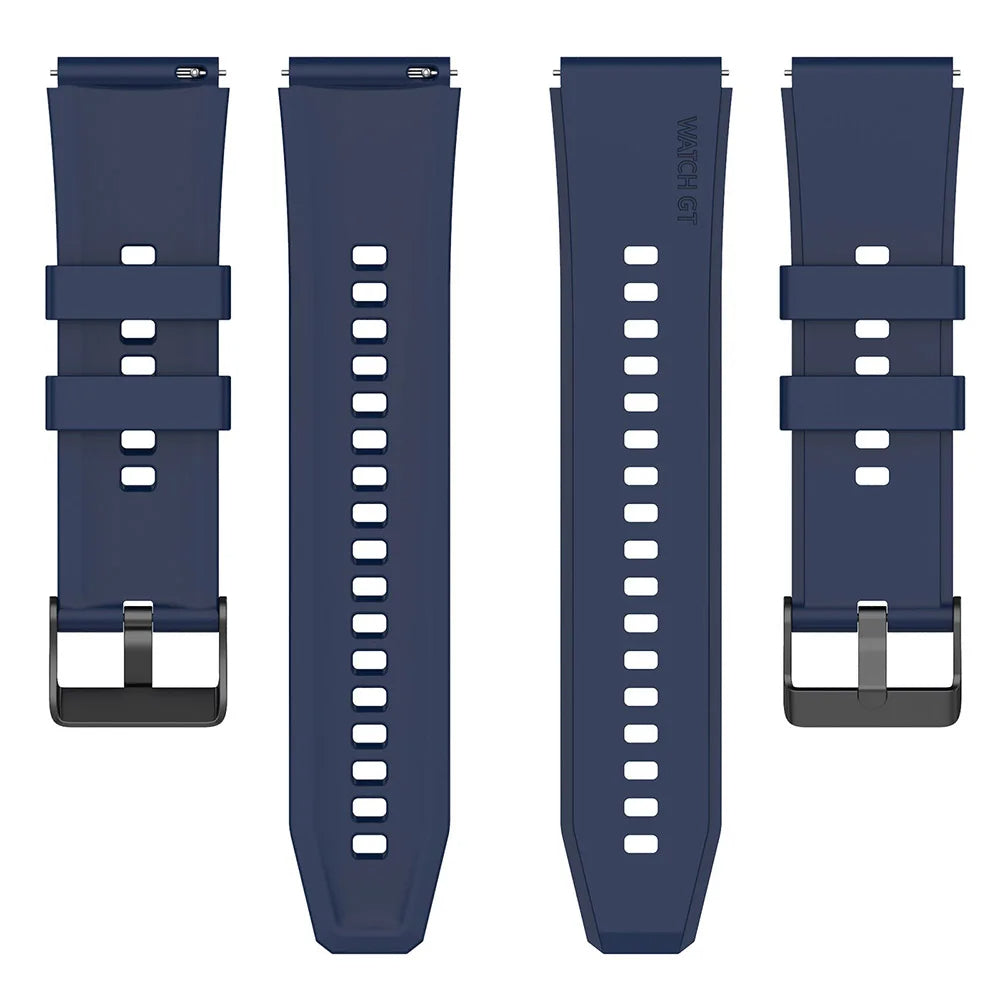 Techsuit W026 rem för Samsung Galaxy Watch / Huawei Watch Series, 20mm, Mörkblå