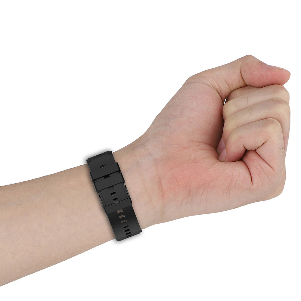 Techsuit W026 rem för Samsung Galaxy Watch / Huawei Watch Series, 20mm, Mörkblå