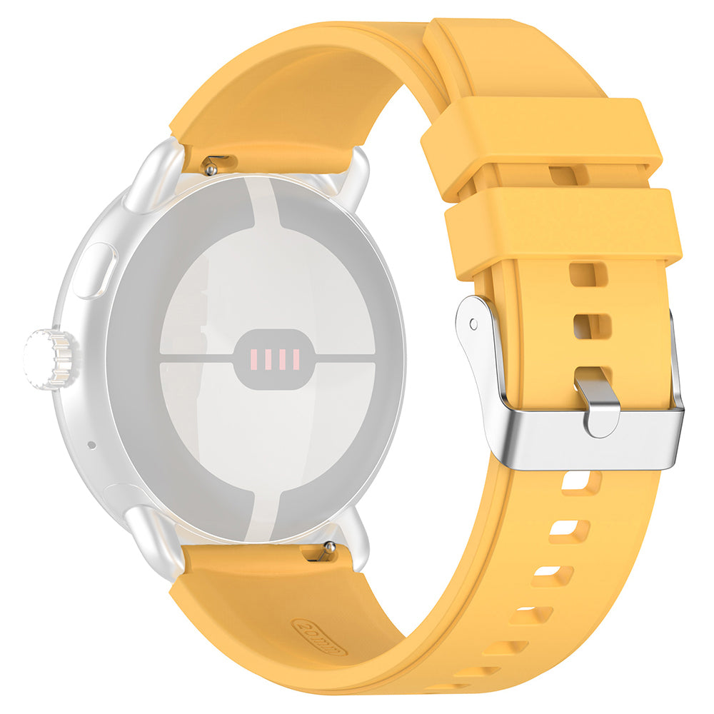 Techsuit W026 rem för Samsung Galaxy Watch / Huawei Watch Series, 20mm, Gul