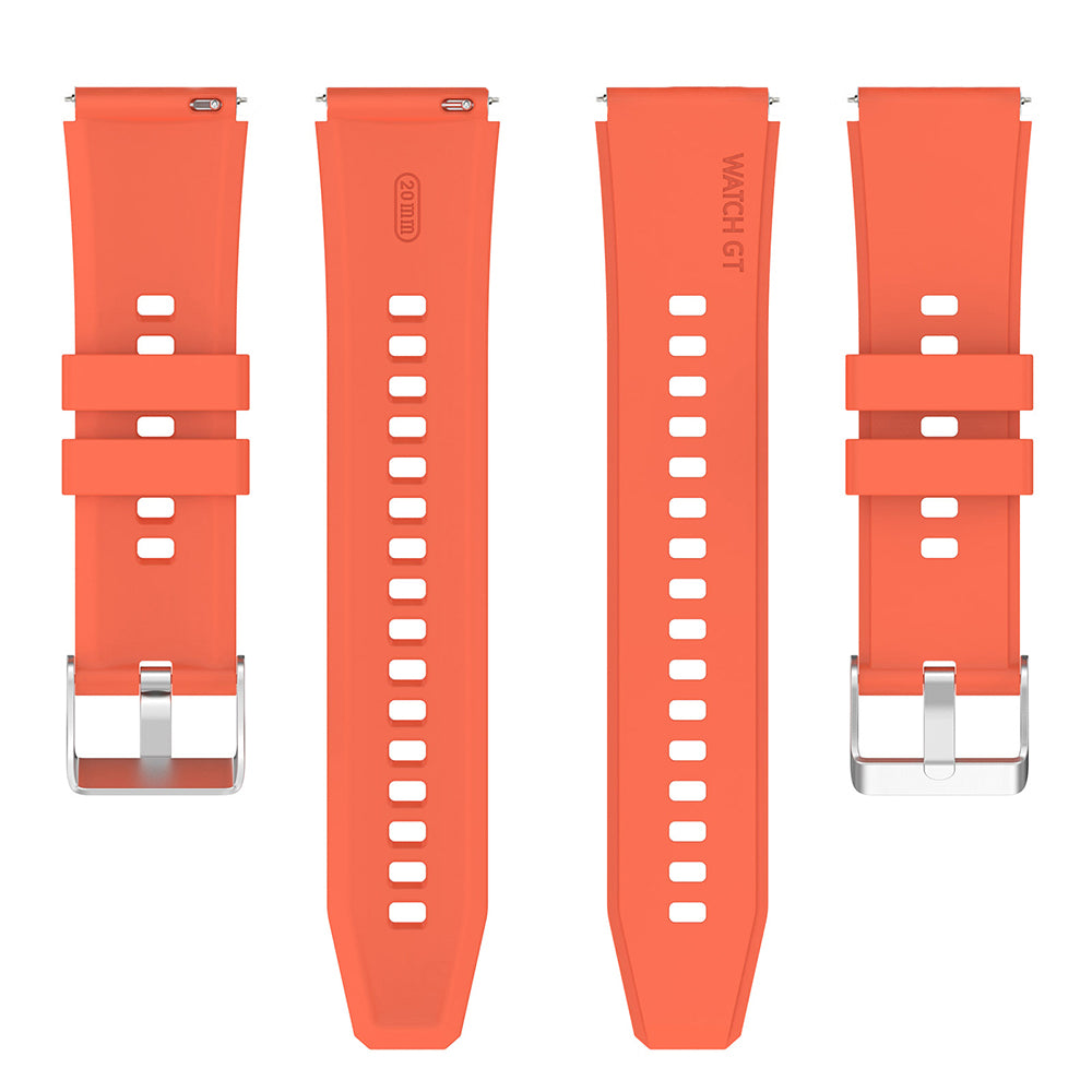 Techsuit W026 rem för Samsung Galaxy Watch / Huawei Watch Series, 20mm, Orange
