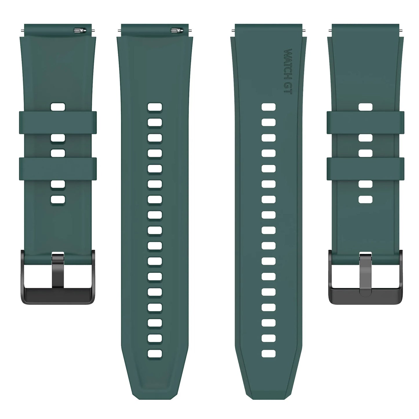 Techsuit W026 rem för Samsung Galaxy Watch / Huawei Watch Series, 20mm, Mörkgrön