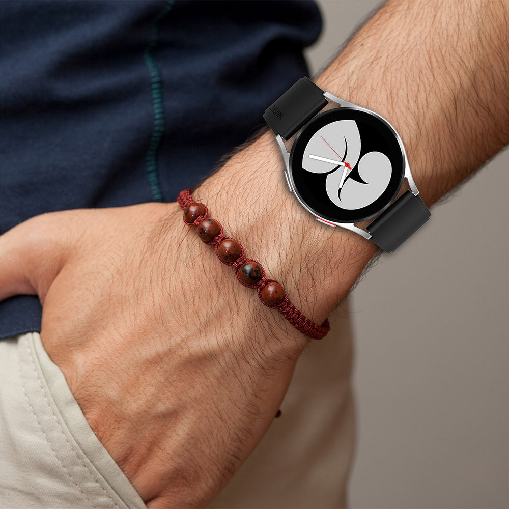 Techsuit W026 rem för Samsung Galaxy Watch / Huawei Watch Series, 20mm, Mörkgrön