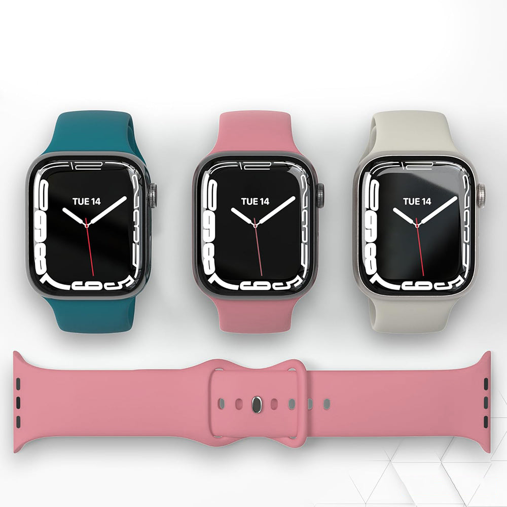 Techsuit W031 rem för Apple Watch 42mm / 41mm / 40mm / 38mm Series, Rosa