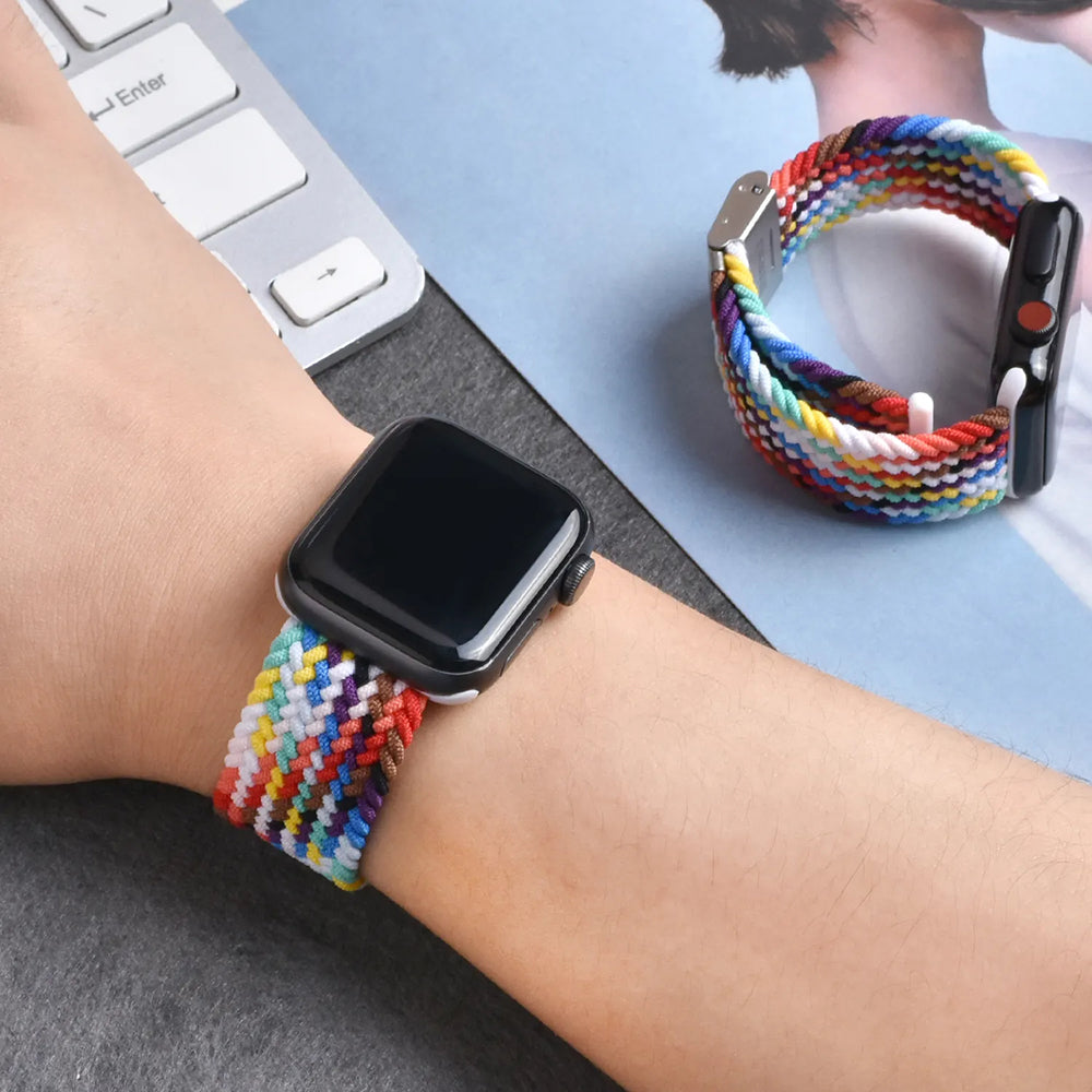 Techsuit W032 Strap for Apple Watch 49mm / 46mm / 45mm / 44mm / 42mm Series, Black
