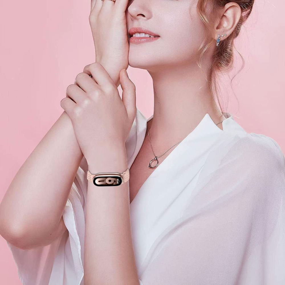 Techsuit W032 rem för Xiaomi Smart Band 9 / 8, Rosa