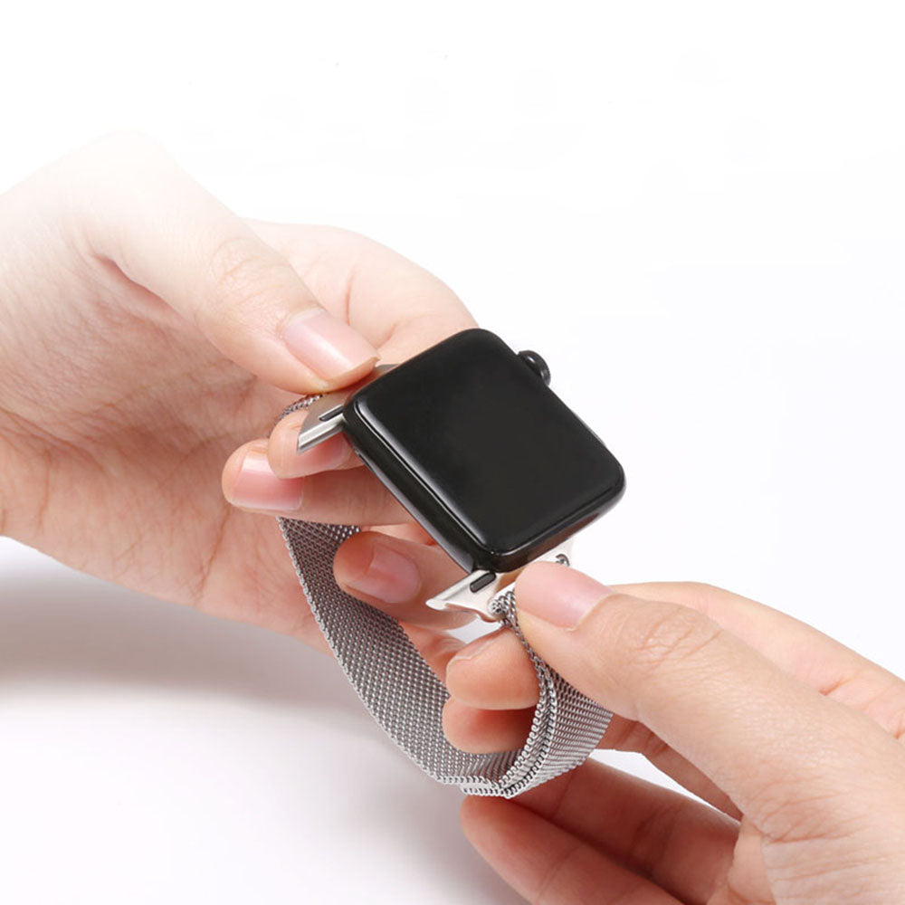 Techsuit W034 rem för Apple Watch 49mm / 46mm / 45mm / 44mm / 42mm serien, Guld