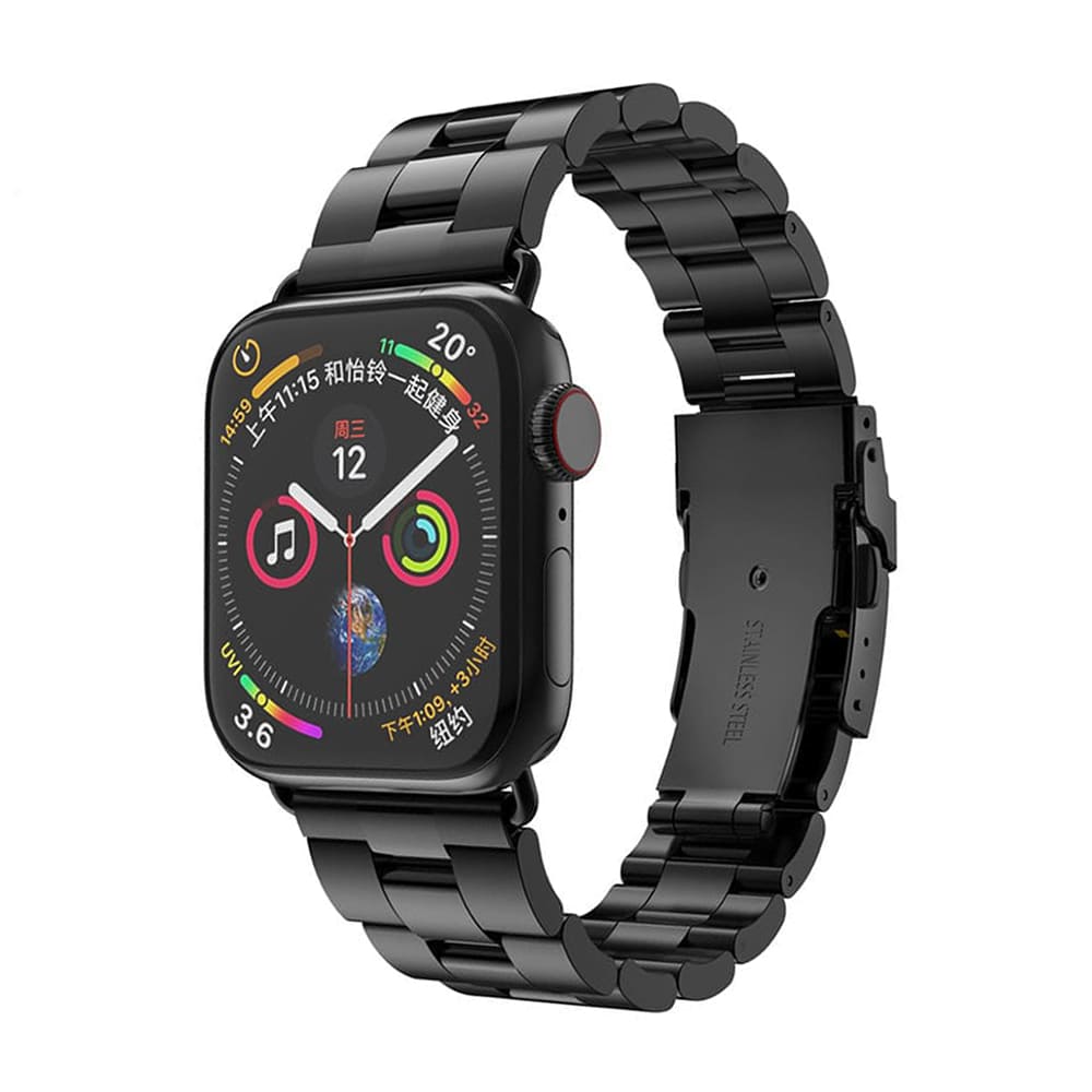 Techsuit W036 rem för Apple Watch 42mm / 41mm / 40mm / 38mm Series, Svart